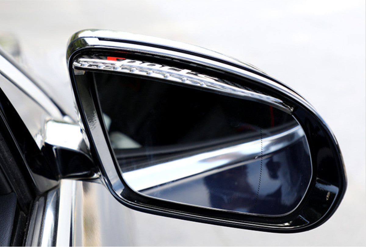 2PCS Sports PVC Car Rear View Side Mirror Rain Board Eyebrow Guard Sun Visor