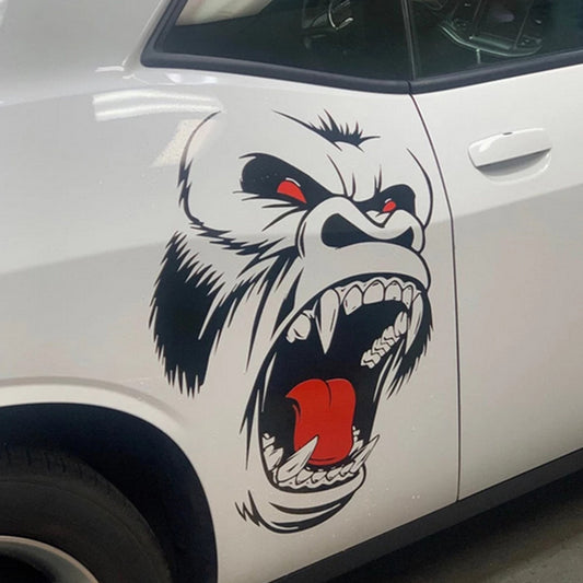 Horror Ape Totem Decal Graphic Body Hood Car Truck Vinyl Sticker Accessories