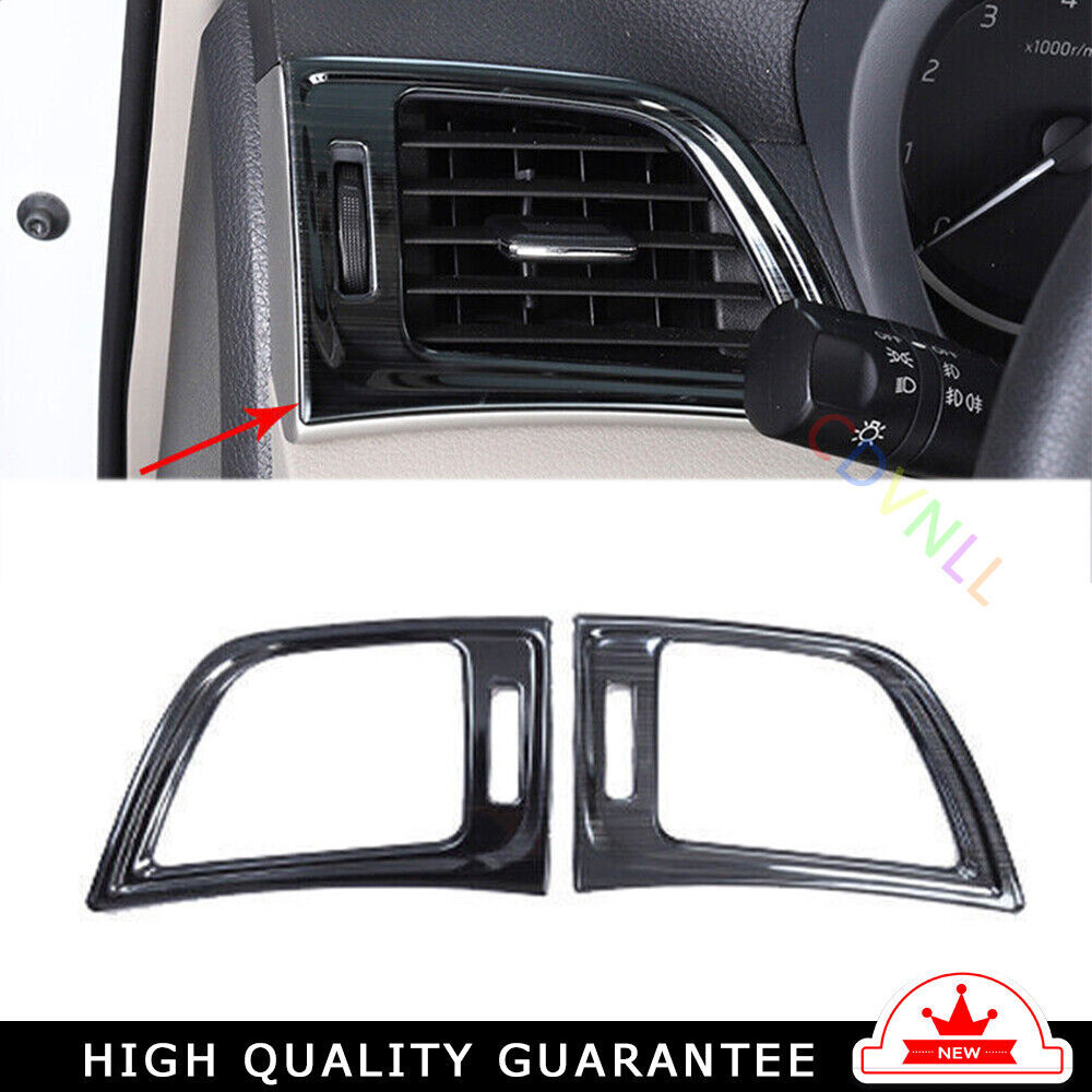 LR AC Air Outlet Vent Cover Trim Fit for Nissan Sentra 2013-2019 Black Titanium