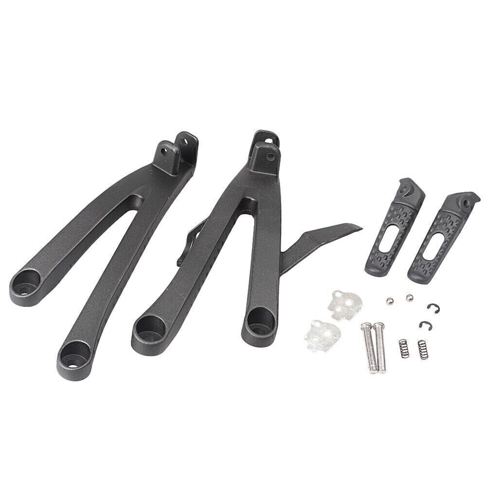 Rear Footrest Assembly Kit w/Foot Pegs Fit for Honda CBR600RR 2007-2011
