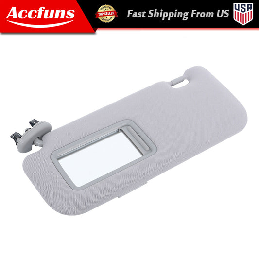 Left driver's sun visor, gray with mirror, 74320-12E00-B0, suitable for 2009-2013 for Corolla . n