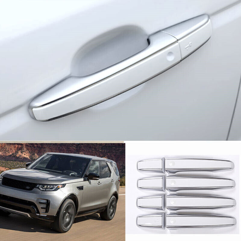 For LR Discovery 5 2017-25 ABS Silver White Exterior Side Door Handle Replace 8X
