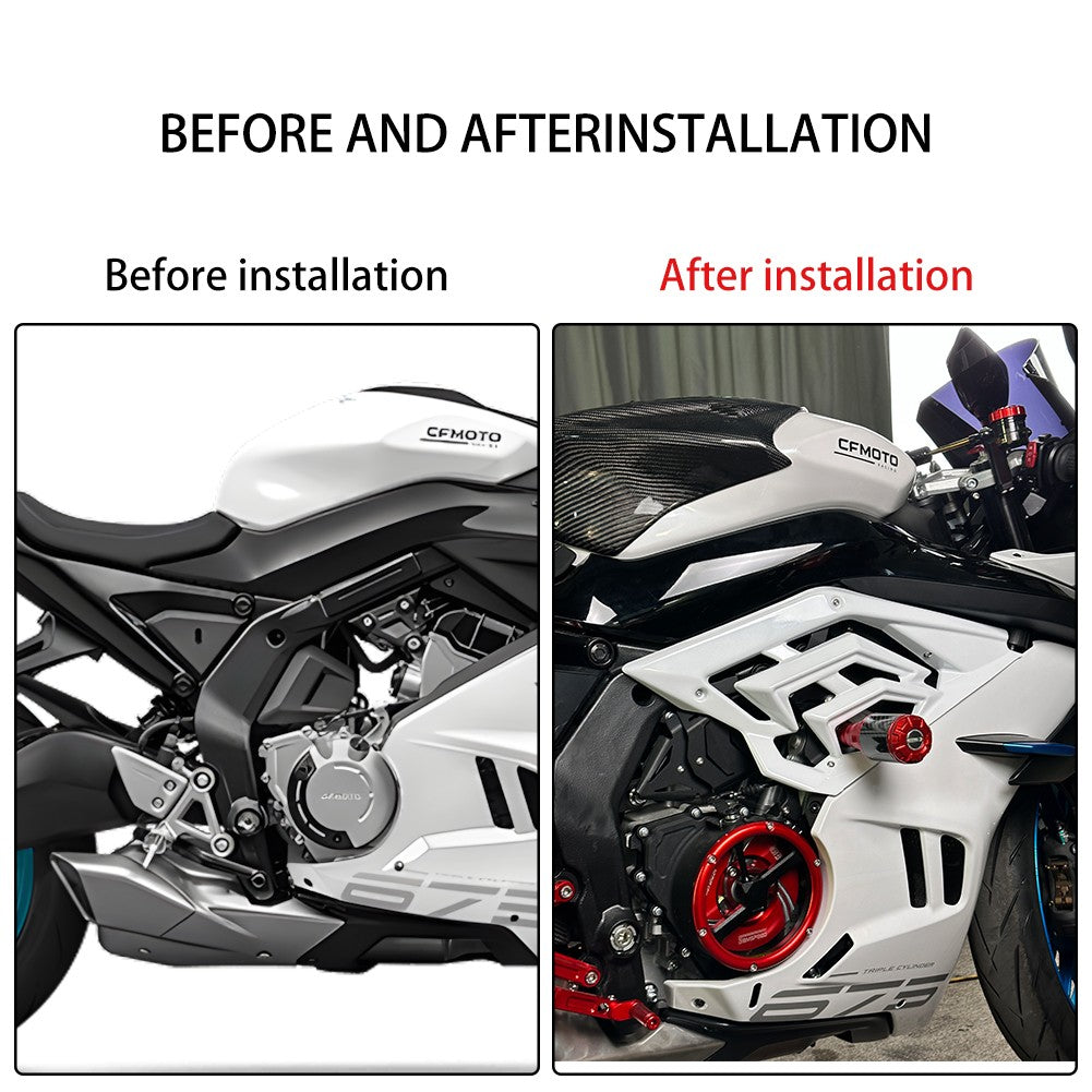 Motorcycle Engine Side Cover Slider Protection For CF-moto 675SS 675SR-R 675NK Q