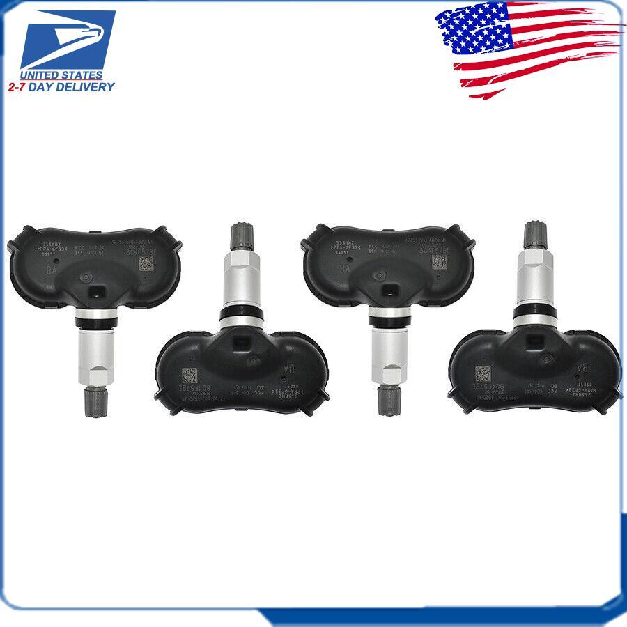 4x TPMS Tire Pressure Monitor Sensor 42753-SHJ-A820 for Honda Odyssey 2008-2010