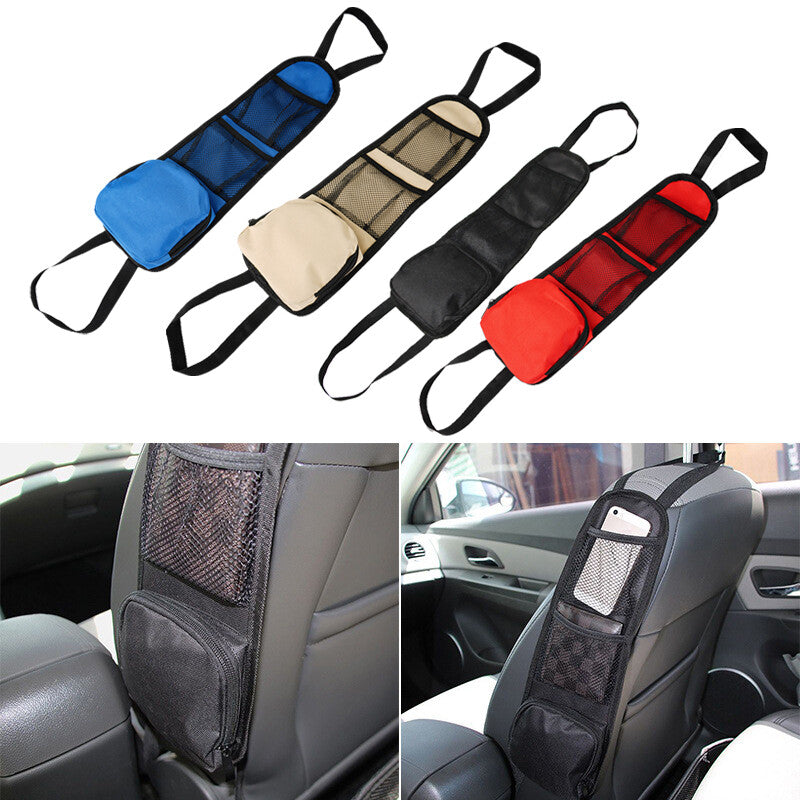 1Pc Car for Seat Side Back Storage Organizer Mesh Multi Pocket Hanging Bag Holder