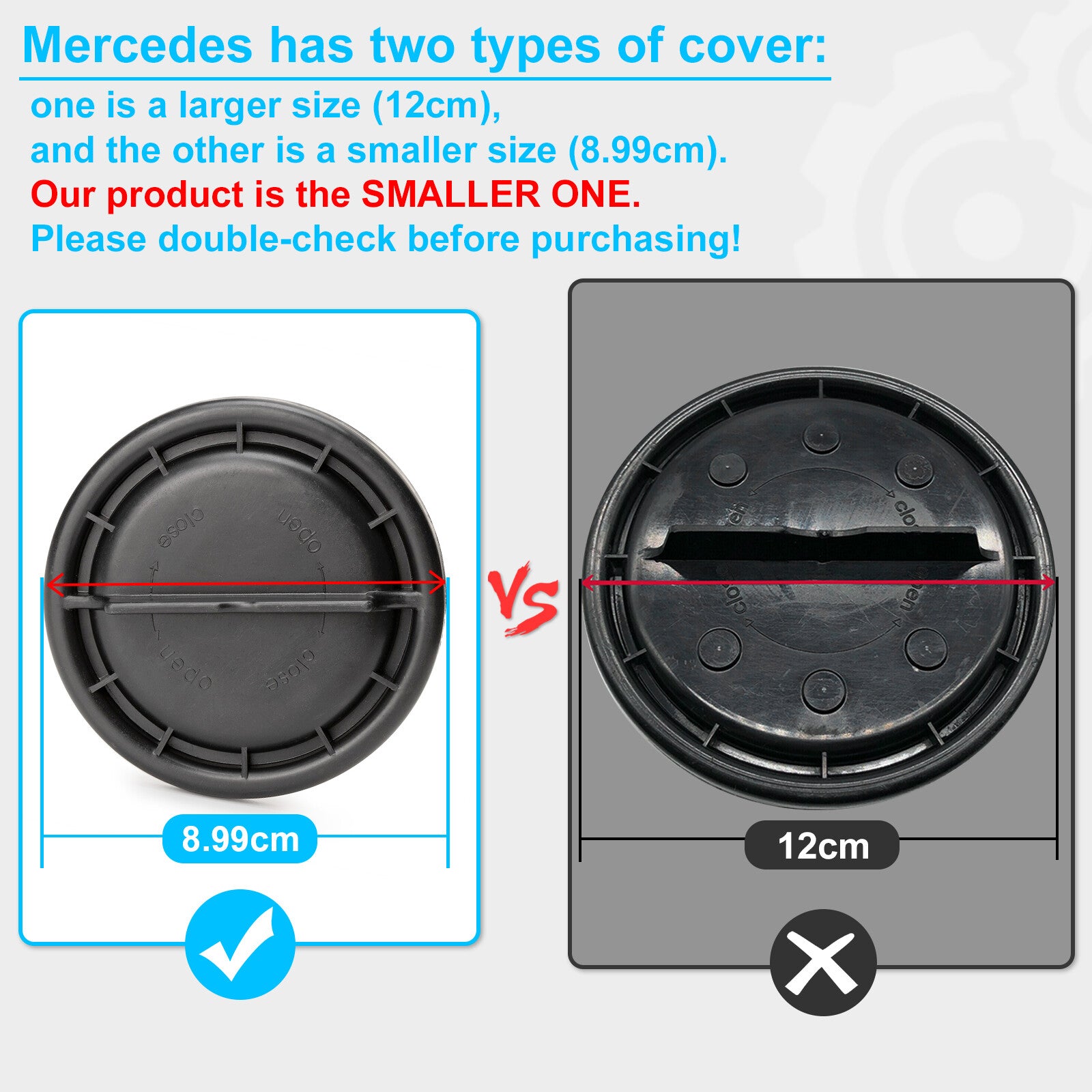 3.54Headlight Back Cap Bulb Dust Cover for Mercedes Benz W204 W171 W212 W222