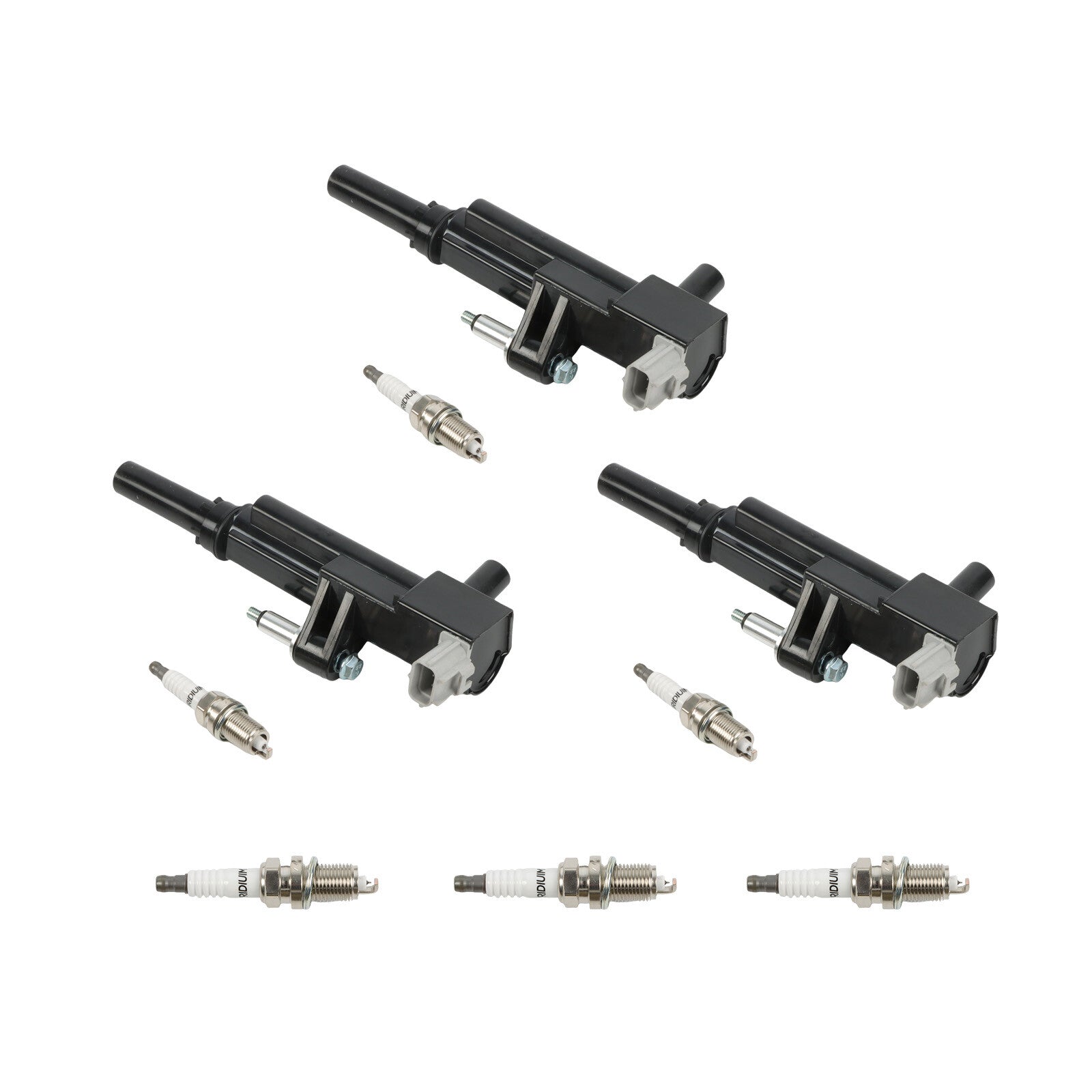 3X Ignition Coils+Spark Plugs for Jeep for Dodge Dakota for Ram 2009-2013 3.7L V6 UF640