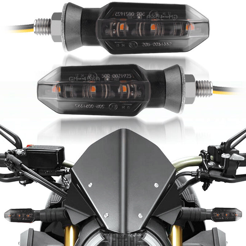 4pcs Smoke Motorcycle LED Turn Signal Blinker Light Indicator for Suzuki for Yamaha