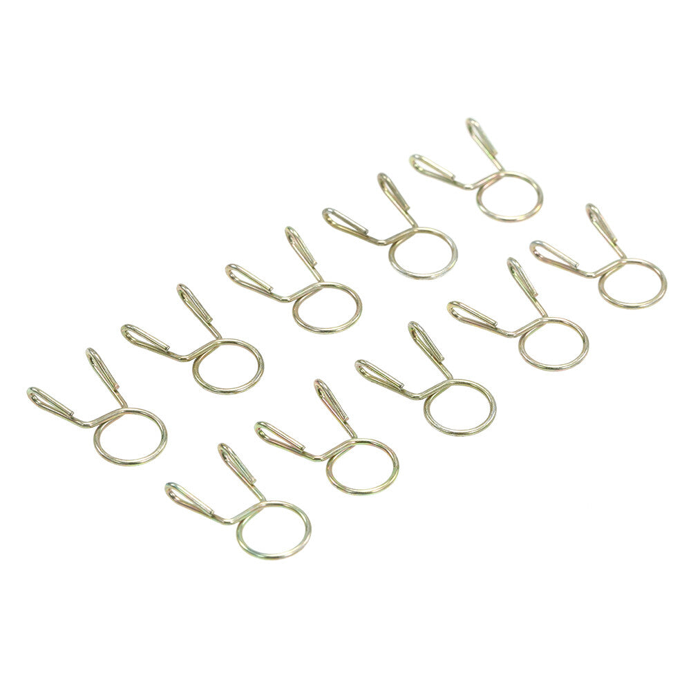 10 7mm fuel line hose tubing spring clip clamp for motorcycle atv scooter K8P2