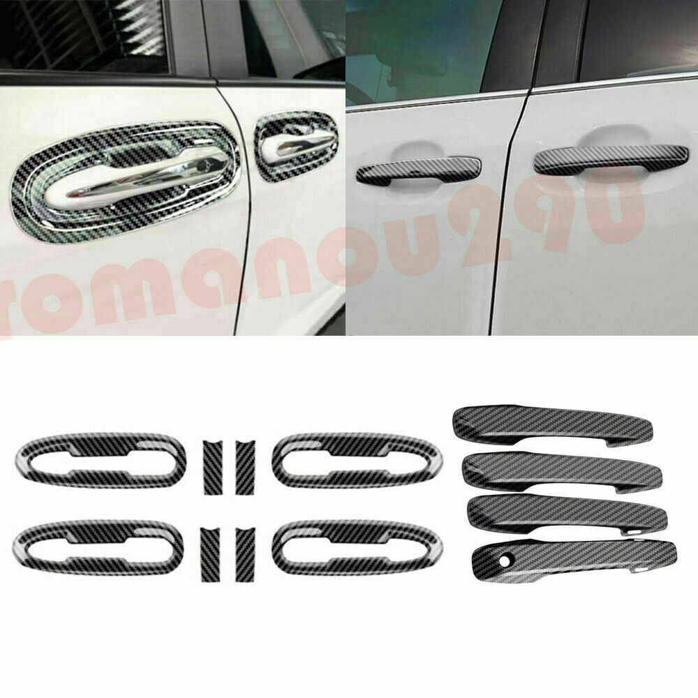 for Toyota for Sienna 2021-2022 Carbon Fiber Outer Door HandleDoor Bowl Cover Trim