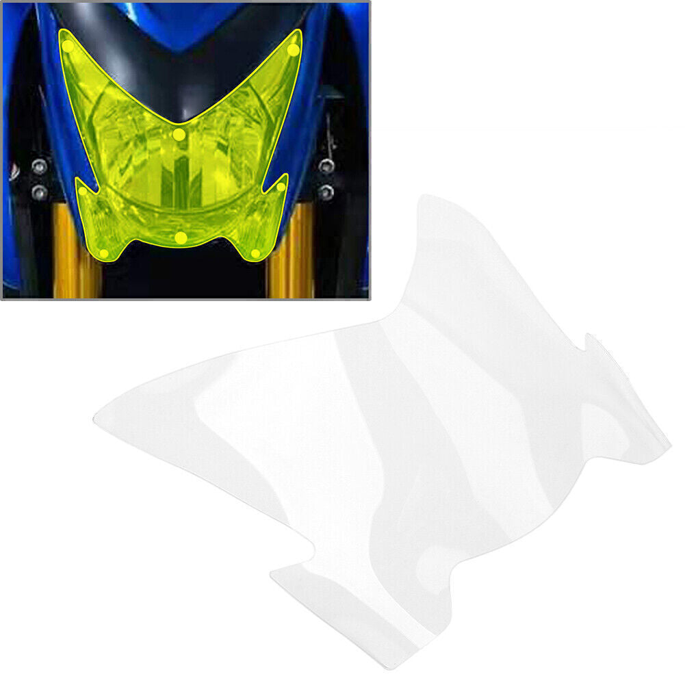 Headlight Guard Shield Screen Lens Cover Transparent for SUZUKI GSX-S1000 17-21