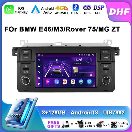 for BMW 3 Series E46 M3 1998-2005 Carplay Car Radio GPS Navi Multimedia Screen