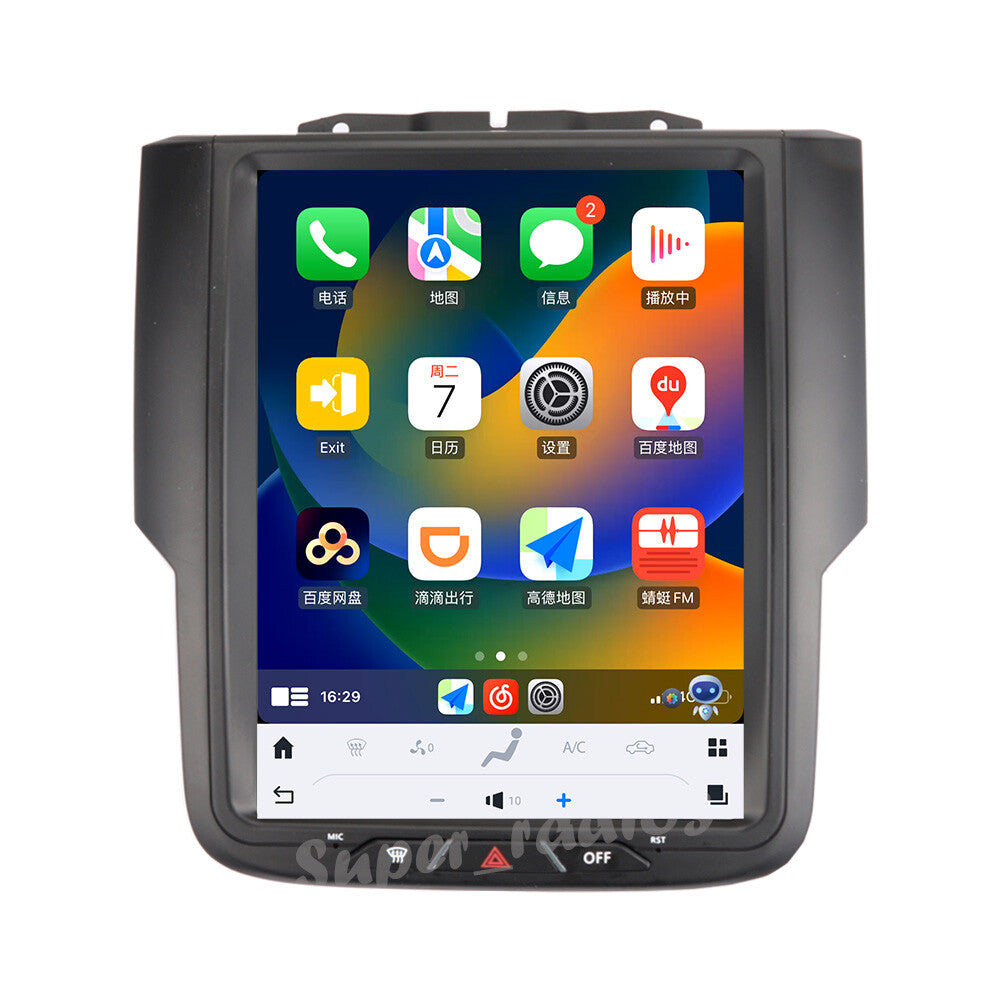 Android 11 for Smart Radio for Tesla Vertical Screen GPS Stereo for Dodge for Ram 2013-2019