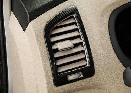 for Nissan Teana Altima 2013-2018 carbon style console air outlet vent cover 2P