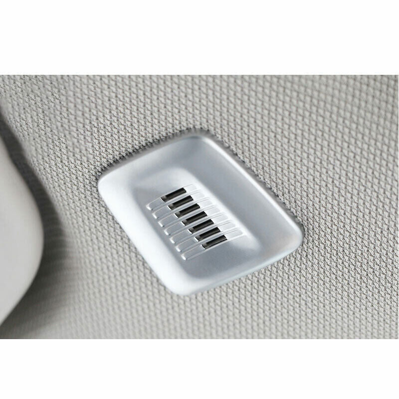 for BMW X5 X6 F15 F16 2014-2018 ABS Silver Roof Microphone Speaker Cover Trim 2P