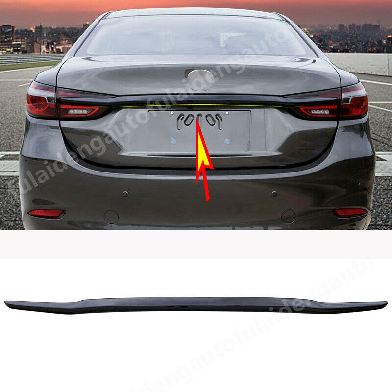 for Mazda 6 Atenza 2018-2021 Glossy Black Rear Trunk Lid Tailgate Molding Strip