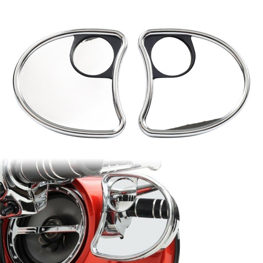 Fairing Mounted Mirror w/ Blind Spot Mirrors for Harley Batwing Touring 2014-18 Q
