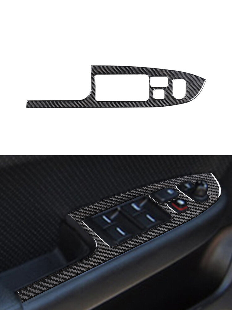 Red Carbon Fiber Below Radio Control Cover Trim for Lexus RX330 RX350 2004-2009 v