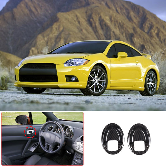 4PCS Real Carbon Fiber Car Door A-Pillar Indoor Trim For Maverick 2022-23- v