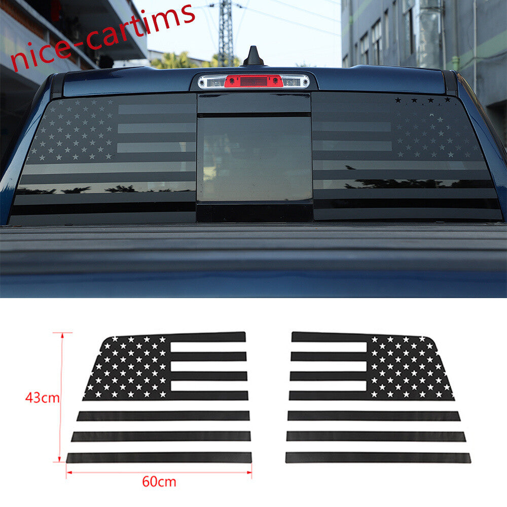 PVC Black Car Rear Window Glass Decal Sticker Cover for Dodge for Ram 1500 2009-2023