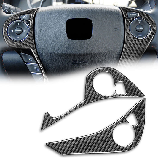for Honda Accord 2013-2017 Type B Carbon Fiber Steering Wheel Trim Button Cover