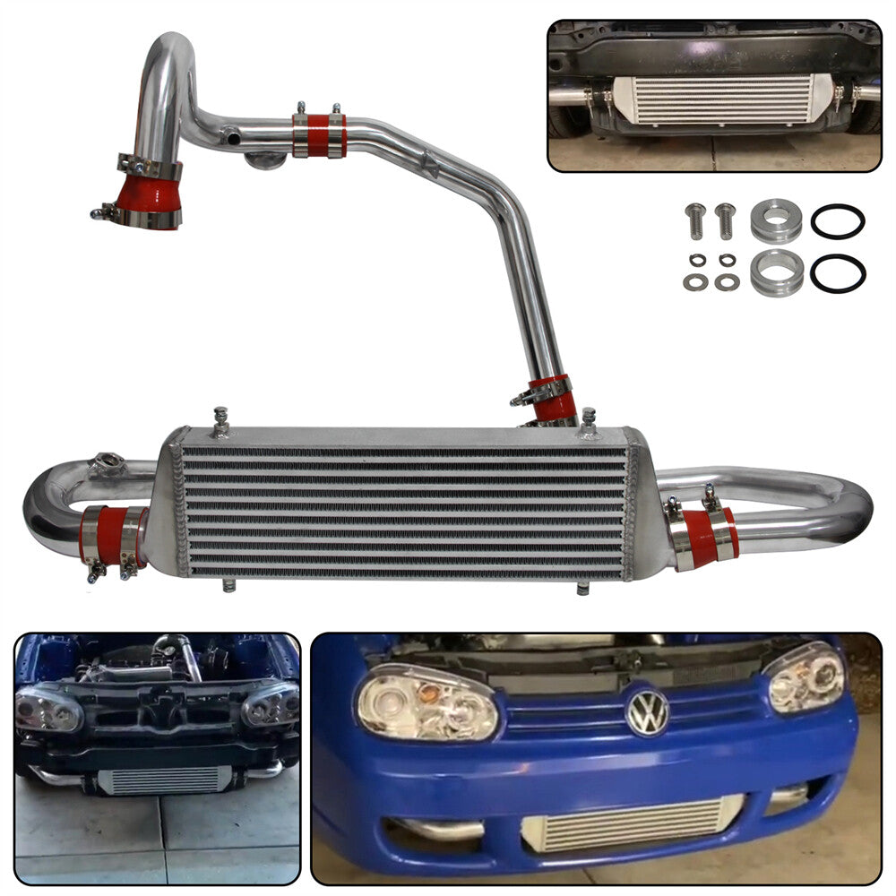 Bolt on Intercooler Kit Pipe for VW for Jetta for Golf GTI GL GLI GLS MK4 1.8T 98-05 Red