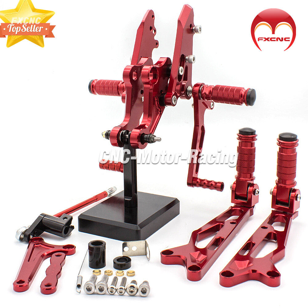 for Honda MSX125 Grom 2017 - 2020 2021, red adjustable rear wheel spikes.