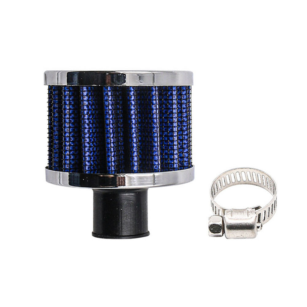 Plating Blue 1/2 12mm UNIVERSAL Crankcase Vent Value Cover Air Breather Filter Q