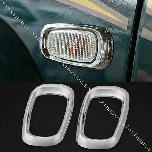 ABS Chrome Side Signal Light Molding Trim Cover for Toyota Prado FJ120 2003-2009