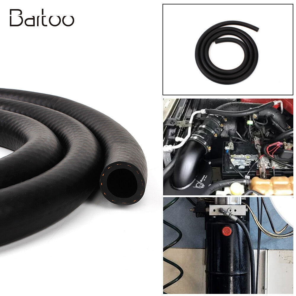 3/8â€?Nitrile Rubber (NBR) EFI Fuel Injection Line Hose Flexible braided Gas Line Q