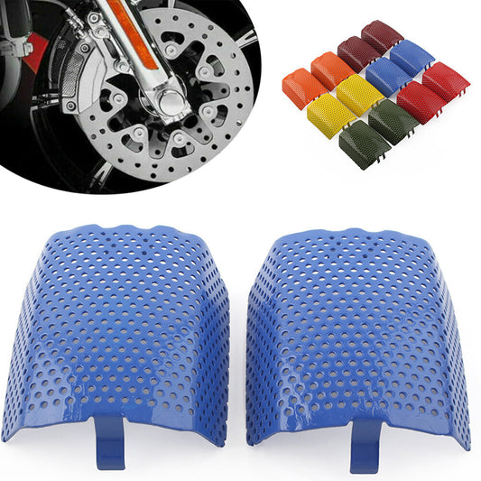 for Harley V-Rod & Touring 2006-2019 2x Steel Front Caliper Screen Inserts Q