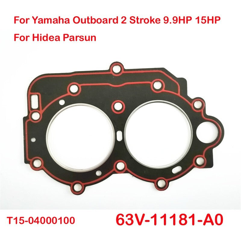 Cylinder Head Gasket 63V-11181-A0 for Yamaha Outboard 9.9HP 15HP Hidea Parsun