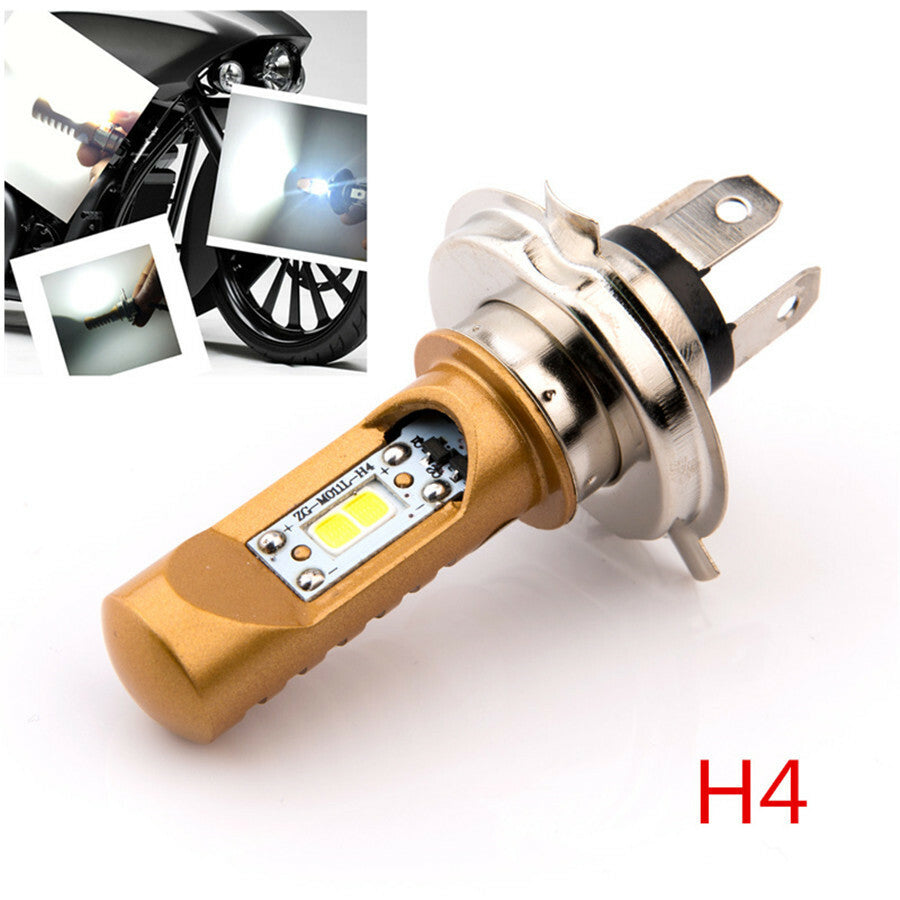 LED Super Bright Motorcycle Headlight Bulbs Motorbike Fog DRL Light Accessories Q