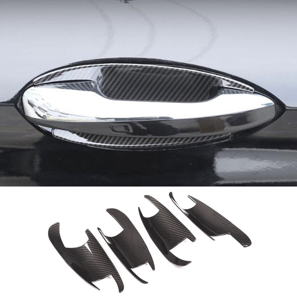 4¡Á Carbon ABS Side Door Handle Bowl Cover for Benz BCE ML GL GLK GLE GLS Class