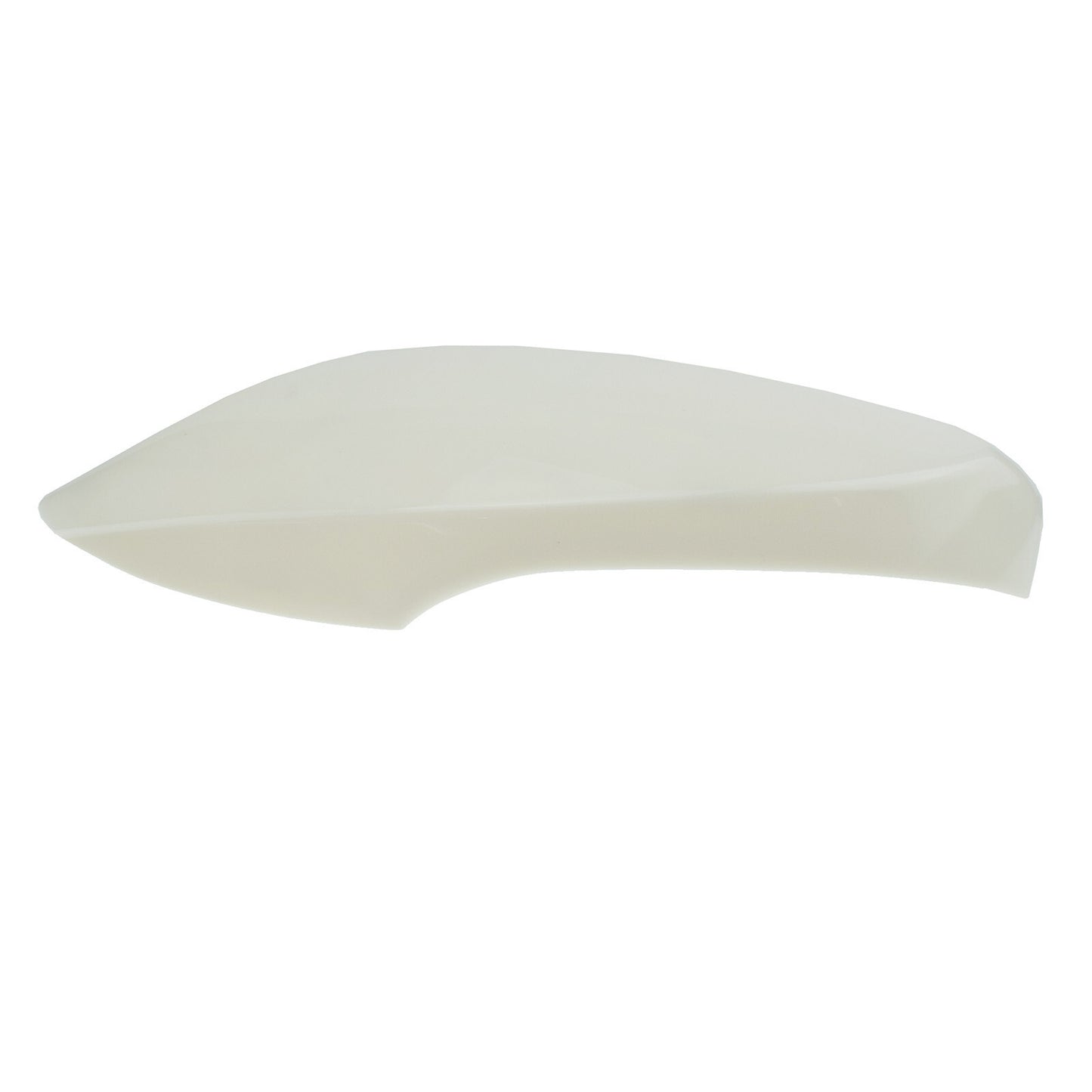 The white mirrored protective cover on the left side, with cutouts for the turn signals, is suitable for the 2011 for Hyundai for Elantra .