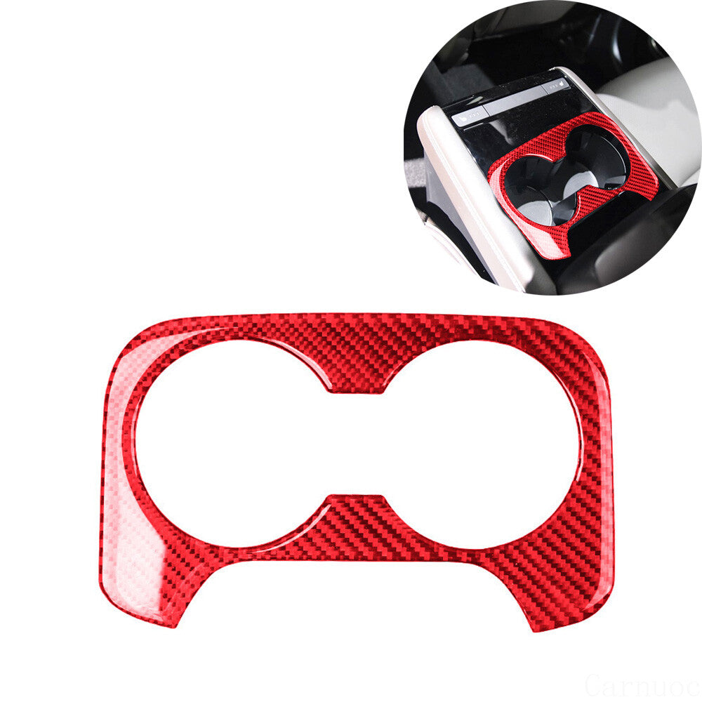50pcs Red Carbon Fiber Interior Full Set Cover Trim Kit for Mazda CX-9 2016-2022