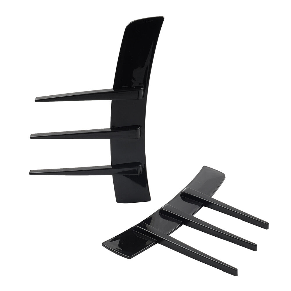 Universal Front Rear Side Fender Vents Wing Decoration Trim Air Vent Trim Black