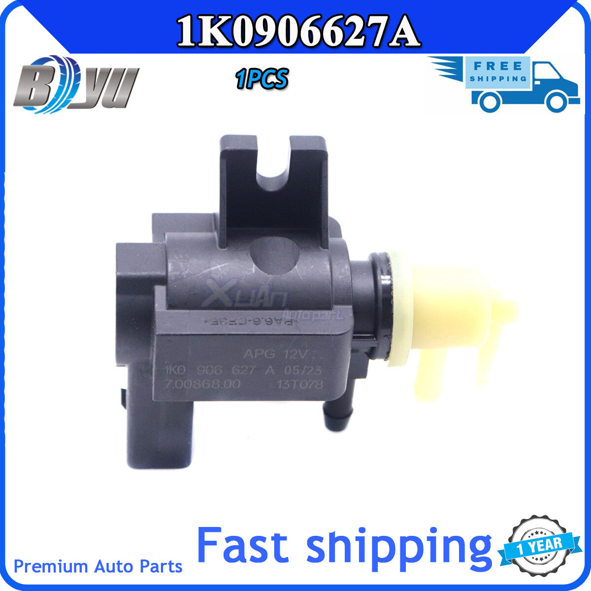 1K0906627A Boost Solenoid Valve for Audi A3, A4, A6, for Golf , for Jetta , and Beetle - v