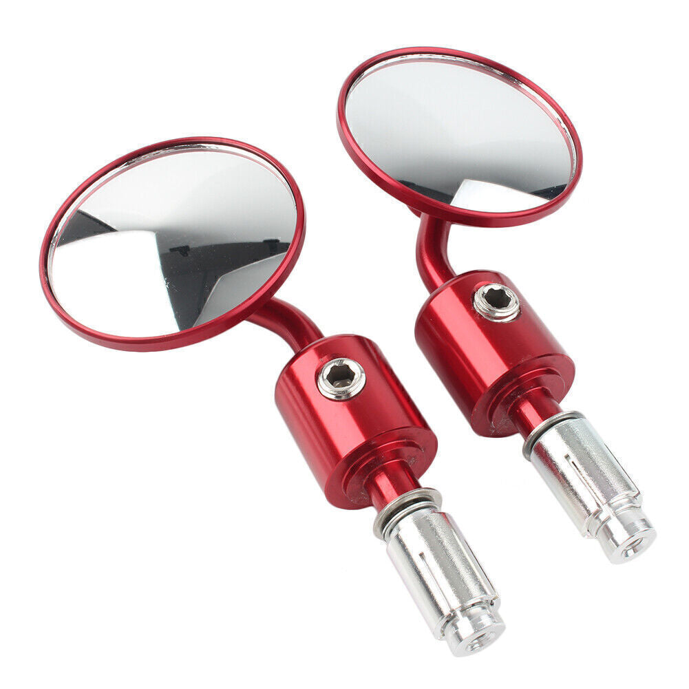 7/8 Universal Handlebar Rearview Bar End Side Mirror Red For ATV for HOnda for Yamaha