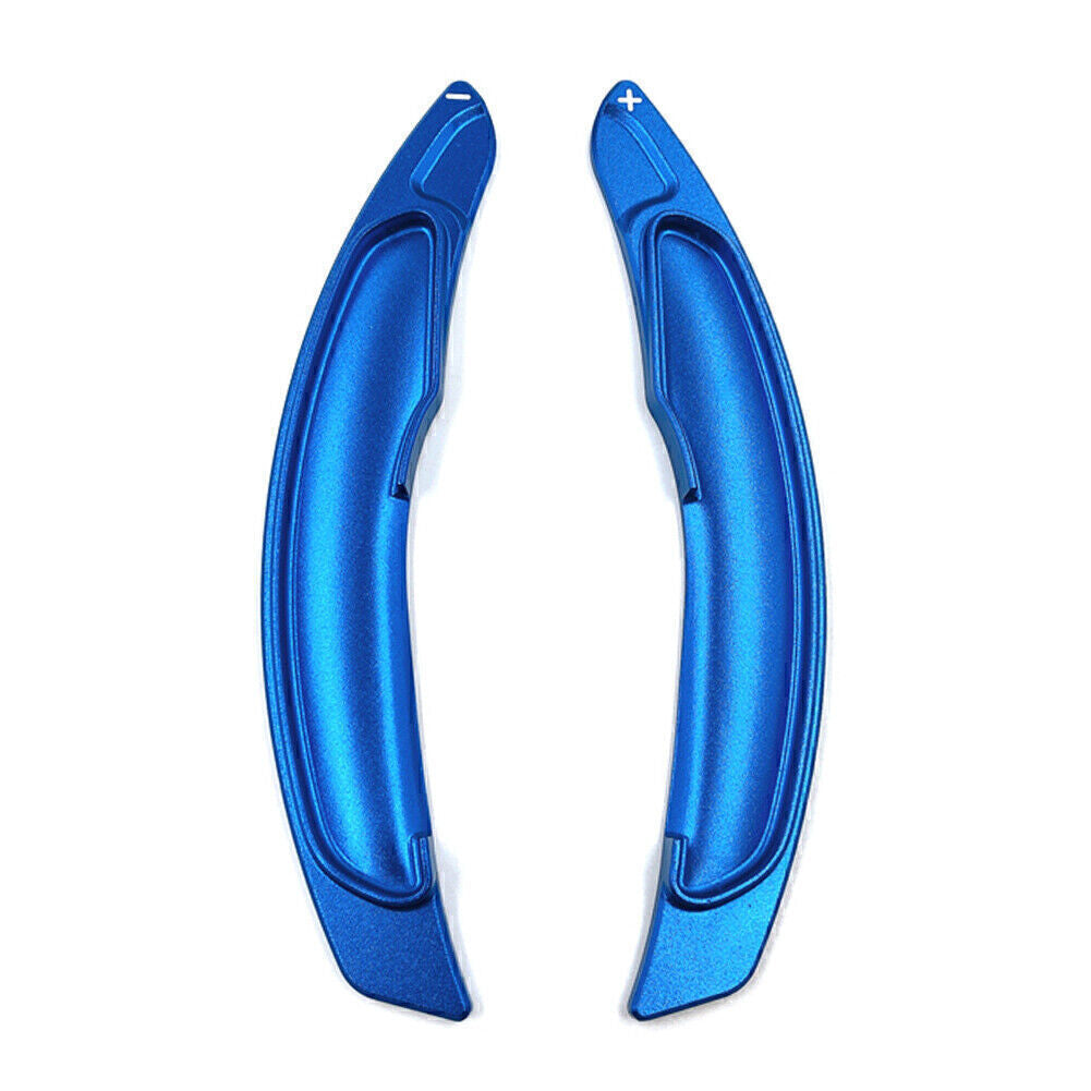 Steering Wheel Paddle Shifter Extension Fit for Mitsubishi Lancer Evo X Blue