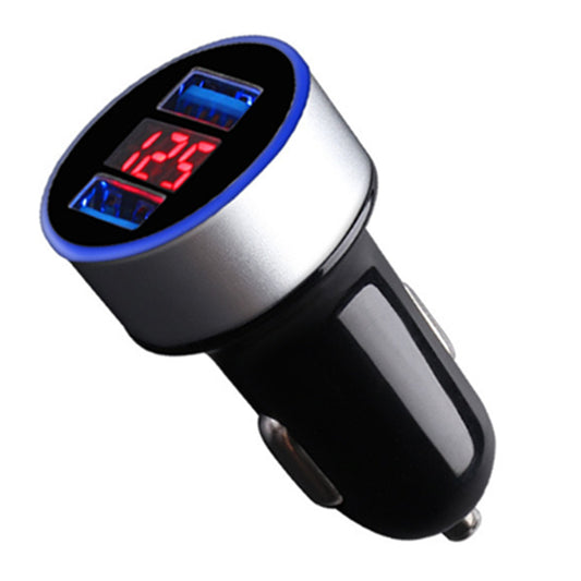 Car Phone for Charger Cigarette Lighter Dual USB Fast Charging Adapter LED Display