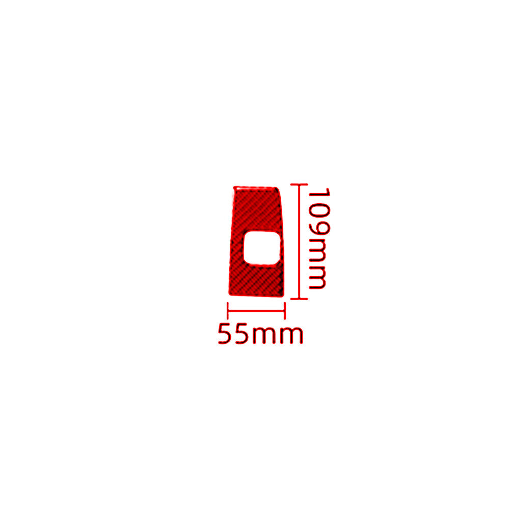 Red Carbon Fiber Driver Door Switch Cover For Colorado 2004-2012/ for Canyon 2005-12