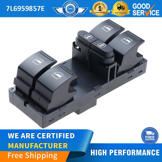 7L6959857E Front Drive Door Master Window Switch Curtrol Button for Volkswagen Touareg