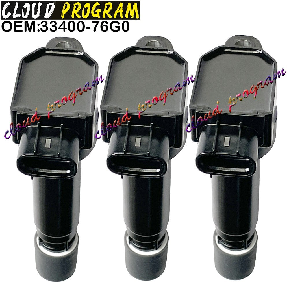 3PCS 33400-76G0 Ignition Coil Fits for Suzuki Alto III Wagon R+ 1.0 099700-0581 n