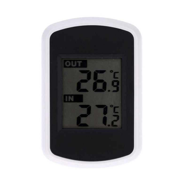 Digital LCD indoor/outdoor wireless weather station with sensor thermometer in good working order. n