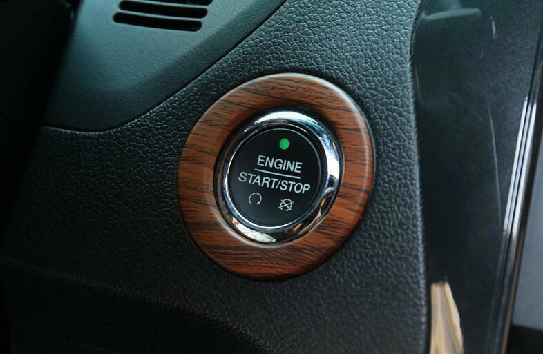 for Ford Explorer 2011-2019 Peach Wood Grain One-Click Startup Switch Cover Trim