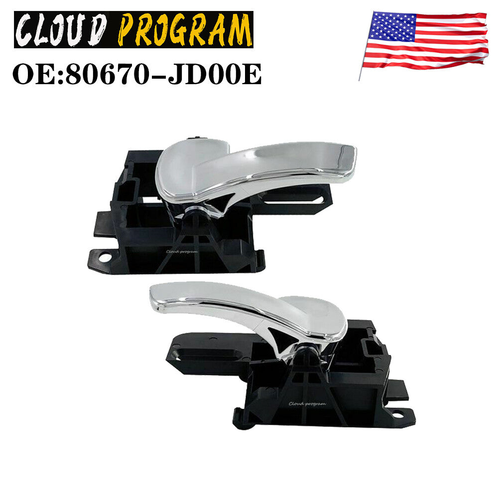 FOR QASHQAI J10 front rear door inner handle chrome 04-13 left right n