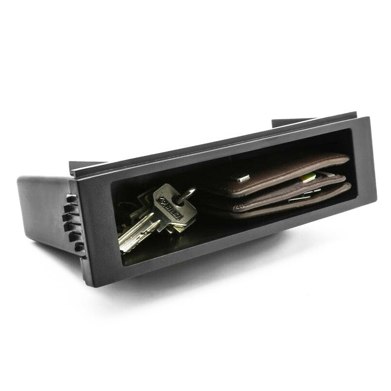 Car stereo radio 1 DIN Dash cup holder storage box CD player housing compartment ×1- n