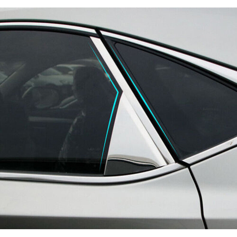 Chrome Steel Pillar Posts for Lexus NX200t 300h 2015-2021 Door Trim Cover Kit 8x