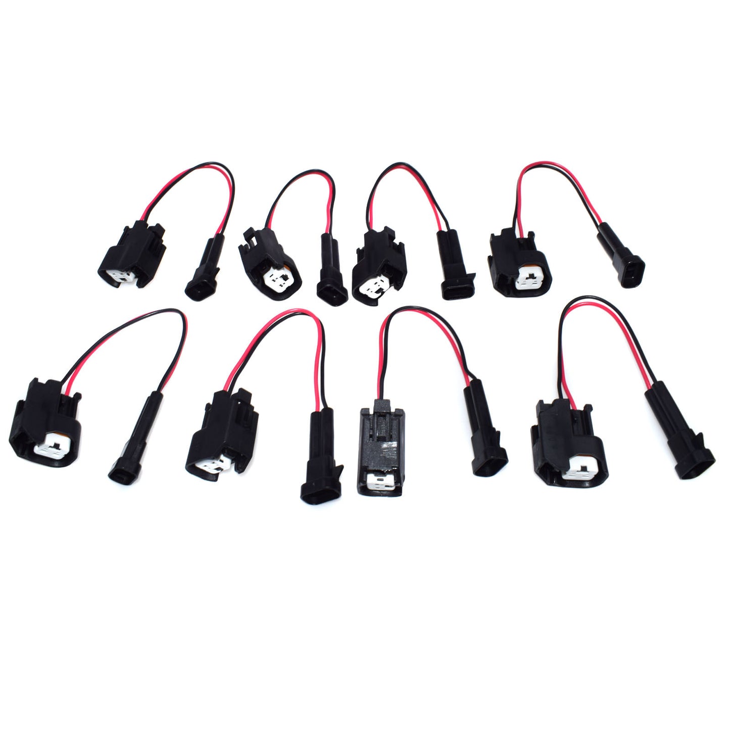 8 Pack LQ4 LQ9 48 53 60 Wiring Plug to LS2 LS3 LS7 Injector Adapter Brand New - v